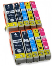 26 XL | 10 Pack | Huismerk | Cartridges voor Epson