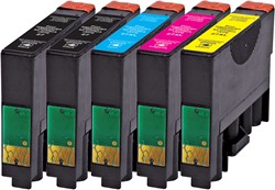 27 XL | 5 Pack | Huismerk | Cartridges voor Epson