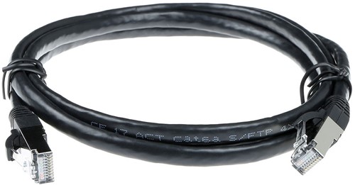 ACT | Netwerkkabel | SFTP | CAT6A | Snagless | RJ45 connectoren | Zwart | 10m-2