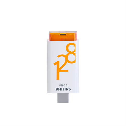 Philips | USB Stick | 128 GB | USB3.2 | USB-C | Sunrise Orange-2
