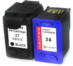 27 | 28 | 2 Pack | Huismerk | Cartridges voor HP