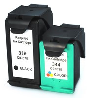339 | 344 | 2 Pack | Huismerk | Cartridges voor HP