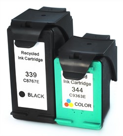 339 | 344 | 2 Pack | Huismerk | Cartridges voor HP