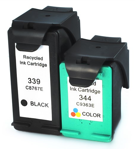 339 | 344 | 2 Pack | Huismerk | Cartridges voor HP
