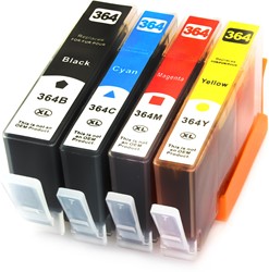364 XL | 4 Pack | Huismerk | Cartridges voor HP