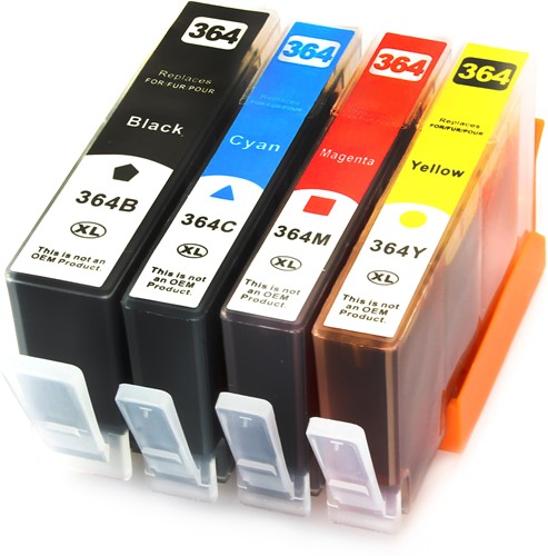 364 XL | 4 Pack | Huismerk | Cartridges voor HP