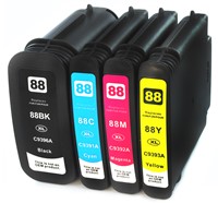 88 XL | 4 Pack | Huismerk | Cartridges voor HP