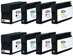 932 XL | 933 XL | 8 Pack | Huismerk | Cartridges voor HP