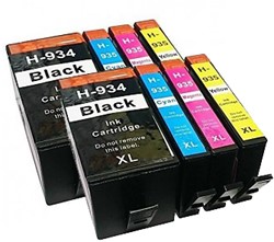 934 XL | 935 XL | 8 Pack | Huismerk | Cartridges voor HP