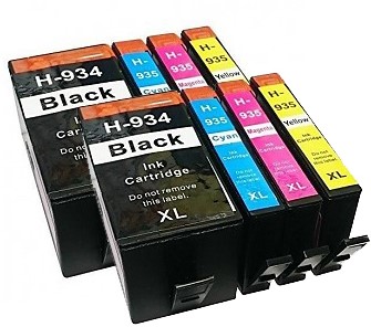 934 XL | 935 XL | 8 Pack | Huismerk | Cartridges voor HP
