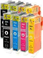 364 XL | 8 Pack | Huismerk | Cartridges voor HP