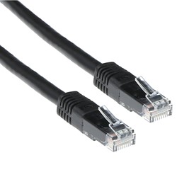 Netwerkkabel | UTP | CAT6A | 2 mtr | Zwart
