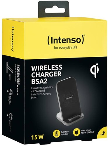 Intenso | Oplader | Draadloos | Qi Lader | 15 Watt | BSA2-2