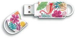 Integral | USB Stick | 128 GB | USB 3.0 | Lezen 30 MB/s | Schrijven | 7 MB/s | Expression | Flamingo