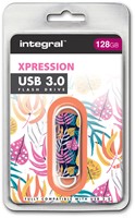 Integral | USB Stick | 128 GB | USB 3.0 | Lezen 30 MB/s | Schrijven | 7 MB/s | Expression | Bladeren