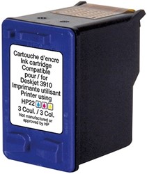 22 XL | 1x Kleur | Huismerk | Cartridge voor HP