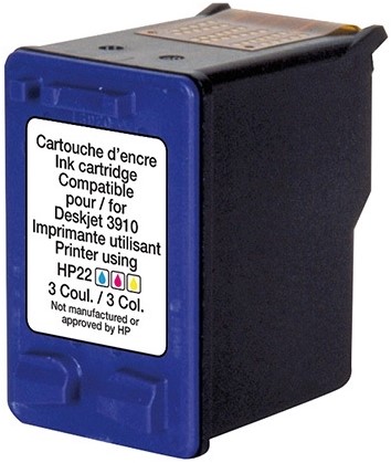 22 XL | 1x Kleur | Huismerk | Cartridges voor HP