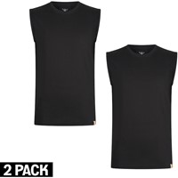 Latina Sleeveless T-Shirts 2-pack Black