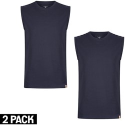 Latina Sleeveless T-Shirts 2-pack Navy