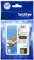 LC-421 | 4 Pack | Origineel | Cartridges voor Brother
