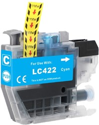 LC-422 XL | 1x Cyaan | Huismerk Cartridges voor Brother
