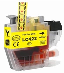 LC-422 XL | 1x Geel | Huismerk Cartridges voor Brother