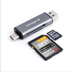 Integral | Kaartlezer | MicroSD | SD | USB 3.1 | USB-C en USB-A