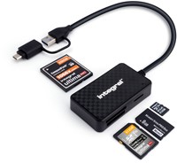 Integral | Kaartlezer | MicroSD | SD | Compact Flash | Memory Stick | USB 3.2 | USB-C en USB-A