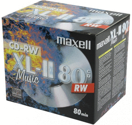 Maxell | CD-RW | Audio | Music | 80 Min | 10 stuks