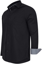 Milano Shirt Plain L/S Black