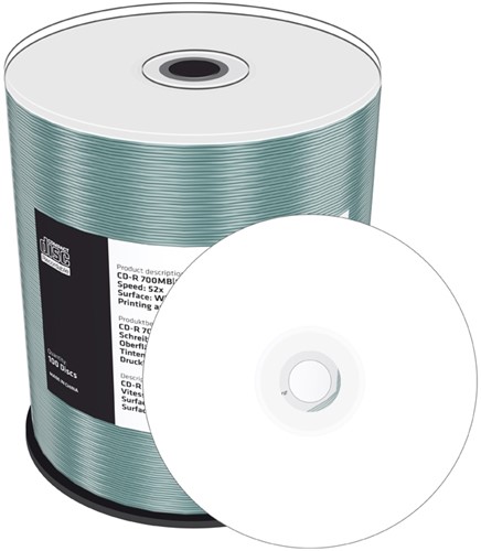 MediaRange | CD-R | 700 MB | Inkjet Printable | 100 Stuks