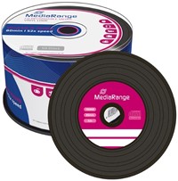 MediaRange | CD-R | 700 MB | Black Vinyl | 50 Stuks