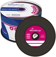 MediaRange | CD-R | 700 MB | Black Vinyl | 50 Stuks