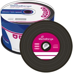 MediaRange | CD-R | 700 MB | Black Vinyl | 50 Stuks