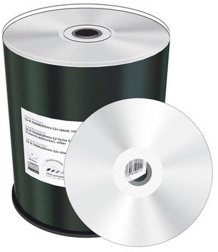 MediaRange | CD-R | 700 MB | Inkjet Zilver Printable | 100 Stuks