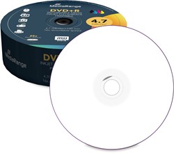MediaRange | DVD+R | 4.7 GB | Inkjet Printable | 25 Stuks