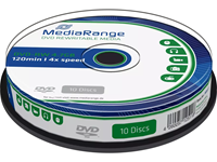 MediaRange | DVD-RW | 4.7 GB | 10 Stuks