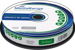 MediaRange | DVD-RW | 4.7 GB | 10 Stuks