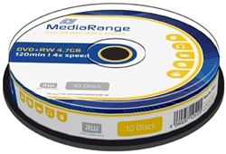 MediaRange | DVD+RW | 4.7 GB | 10 Stuks