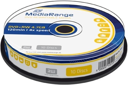 MediaRange | DVD+RW | 4.7 GB | 10 Stuks