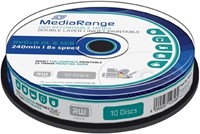 MediaRange | DVD+R | DL | 8.5 GB | Inkjet Printable | 10 Stuks