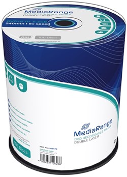 MediaRange | DVD+R | DL | 8.5 GB | 100 Stuks