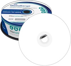MediaRange | DVD+R | DL | 8.5 GB | Inkjet Printable | 25 Stuks
