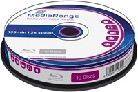 MediaRange | BD-RE | 25 GB | 2x Speed | Cakebox | 10 Stuks