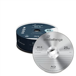 MediaRange | BD-R | 25 GB | 6x Speed | Cakebox | 25 Stuks