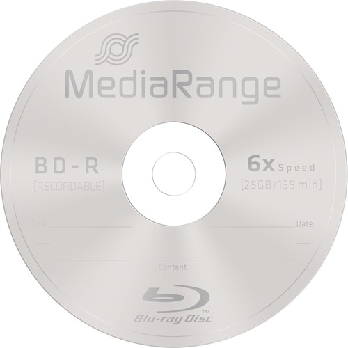 MediaRange | BD-R | 25 GB | 6x Speed | Cakebox | 25 Stuks-3