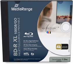 MediaRange | BD-R | XL | Printable | 100 GB | 4x Speed | In Jewelcase | 1 Stuk