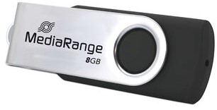 MediaRange | USB Stick | 8 GB | USB 2.0 | Twister | Zwart-3