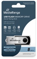 MediaRange | USB Stick | 8 GB | USB 2.0 | Twister | Zwart-2