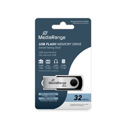 MediaRange | USB Stick | 32 GB | USB 2.0 | Twister | Zwart-2